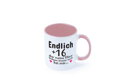 Endlich 16 | Geburtstag Tasse Spruch Mädchen Geschenkidee Humor