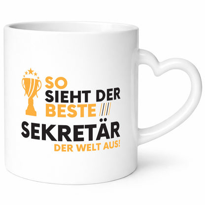 Der Weltbeste Sekretär | Büro Geschenk Arbeit Kollegen lustiger Spruch Tasse