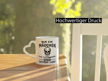 Totenköpfe und Tattoos lustiger Spruch Geschenk Humor Geschenkidee Tasse