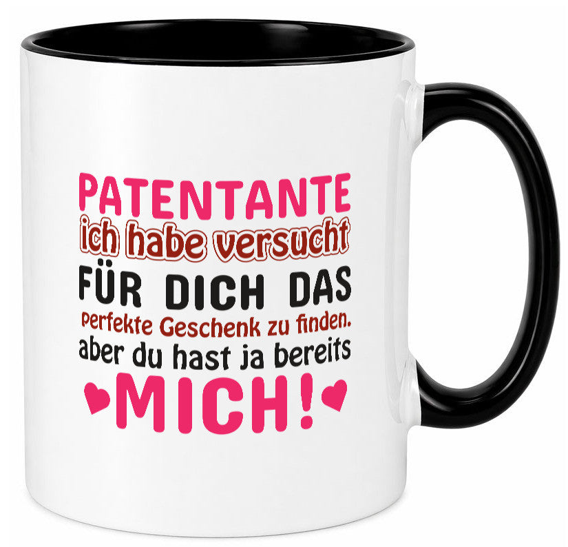 Patentante Tasse | lustiger Spruch Patin Tante Geschenk Humor Geschenkidee