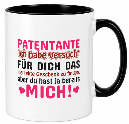 Patentante Tasse | lustiger Spruch Patin Tante Geschenk Humor Geschenkidee