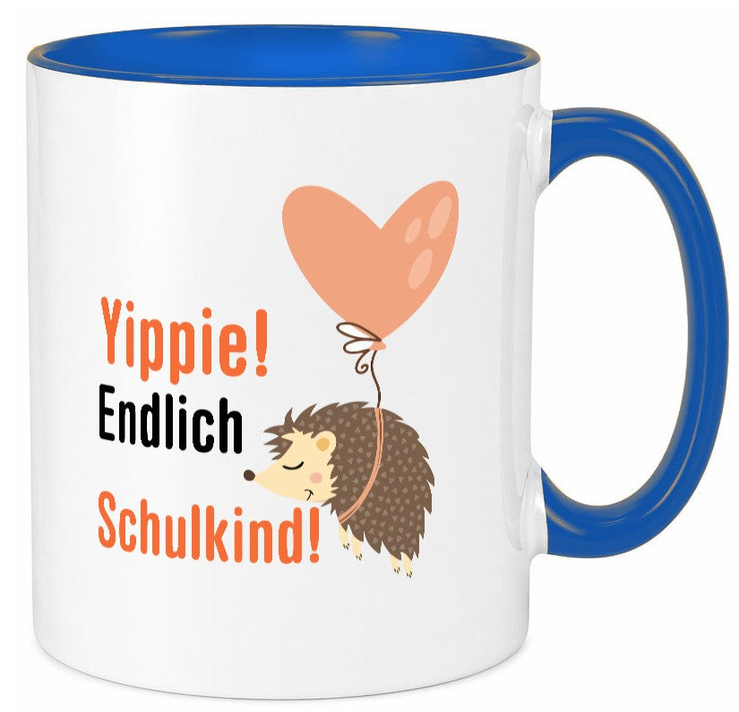 Schulkind | Einschulung 1. Klasse Grundschule v2 Geschenk Humor Geschenkidee Tasse