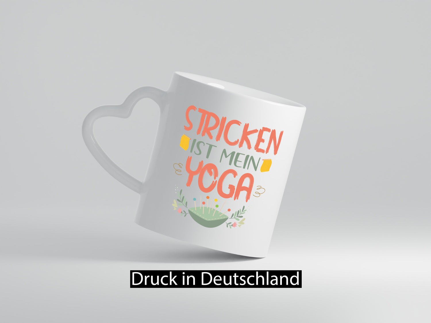 Stricken ist mein Yoga | Sticken Wolle Geschenkidee Humor Tasse