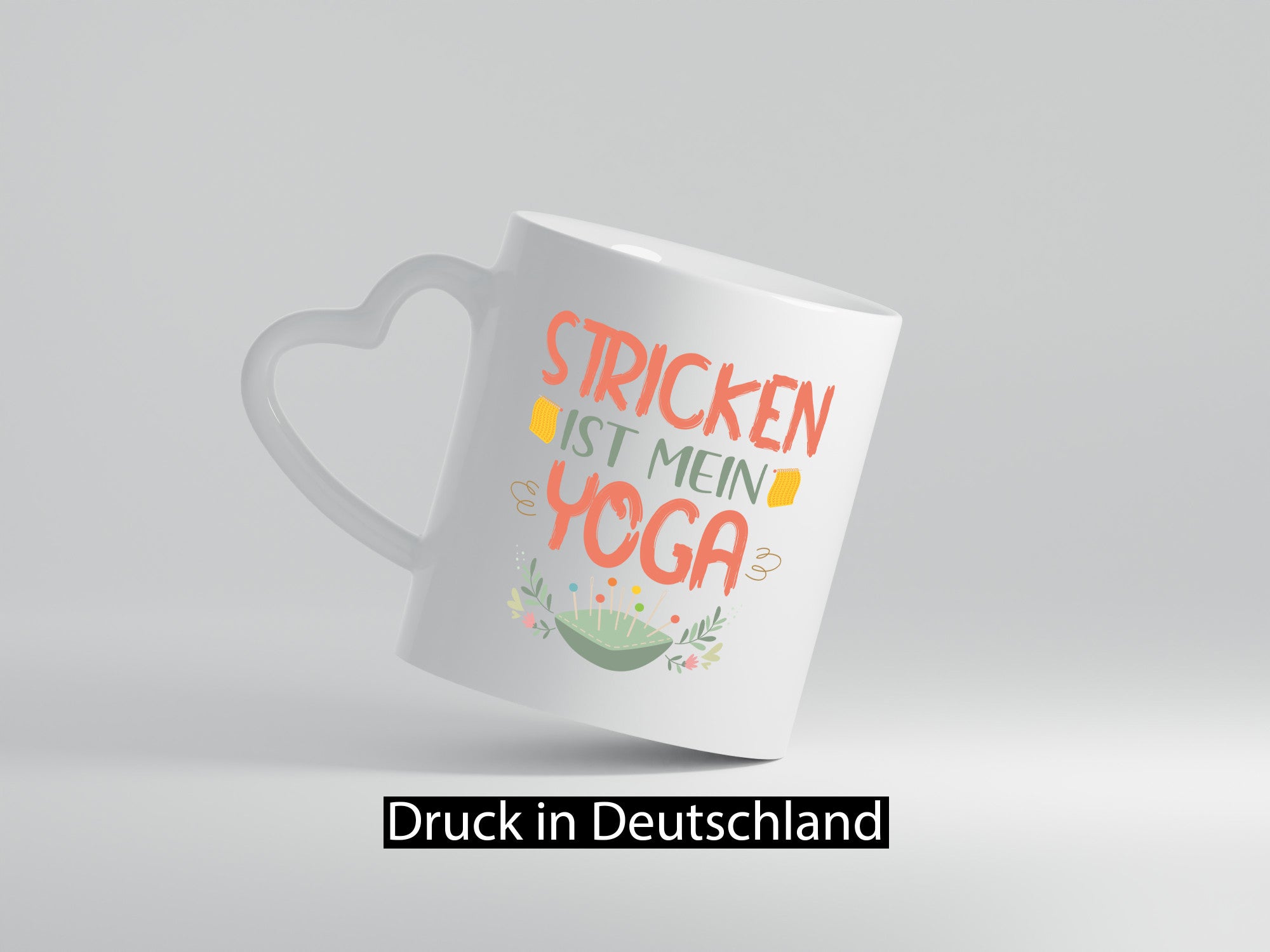 Stricken ist mein Yoga | Sticken Wolle Geschenkidee Humor Tasse