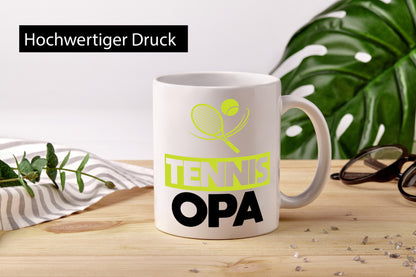 Tennis Opa | Tennisspieler Großvater Humor Familie Geschenkidee Tasse