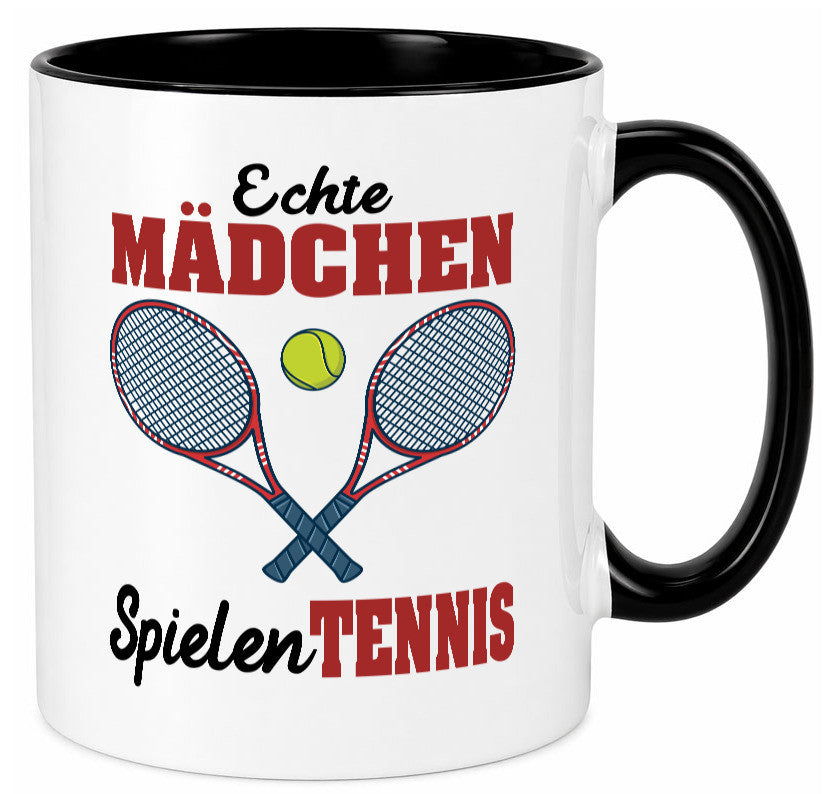 Echte Mädchen Spielen Tennis | Sport Geschenkidee Humor Tasse