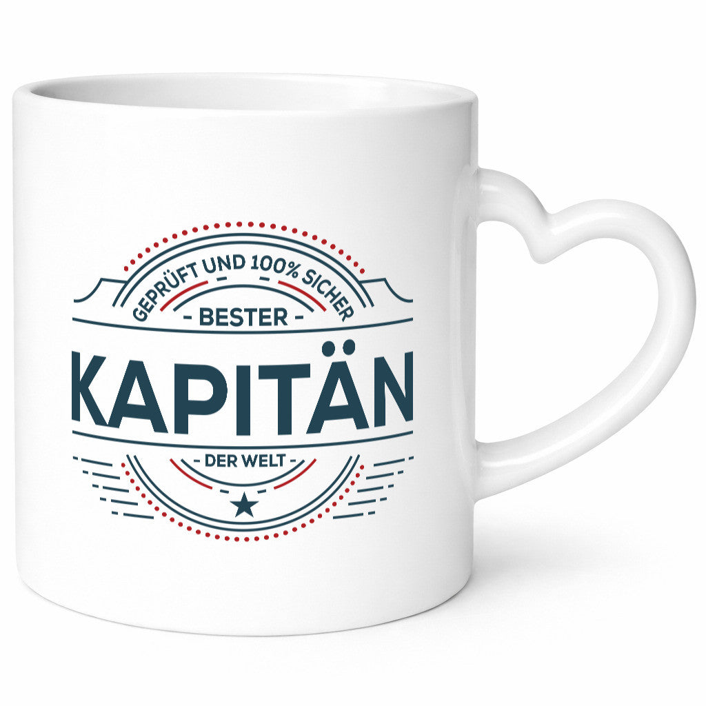Geprüft und sicher: Kapitän | Schiffskapitän Schiff lustiger Spruch Geschenk