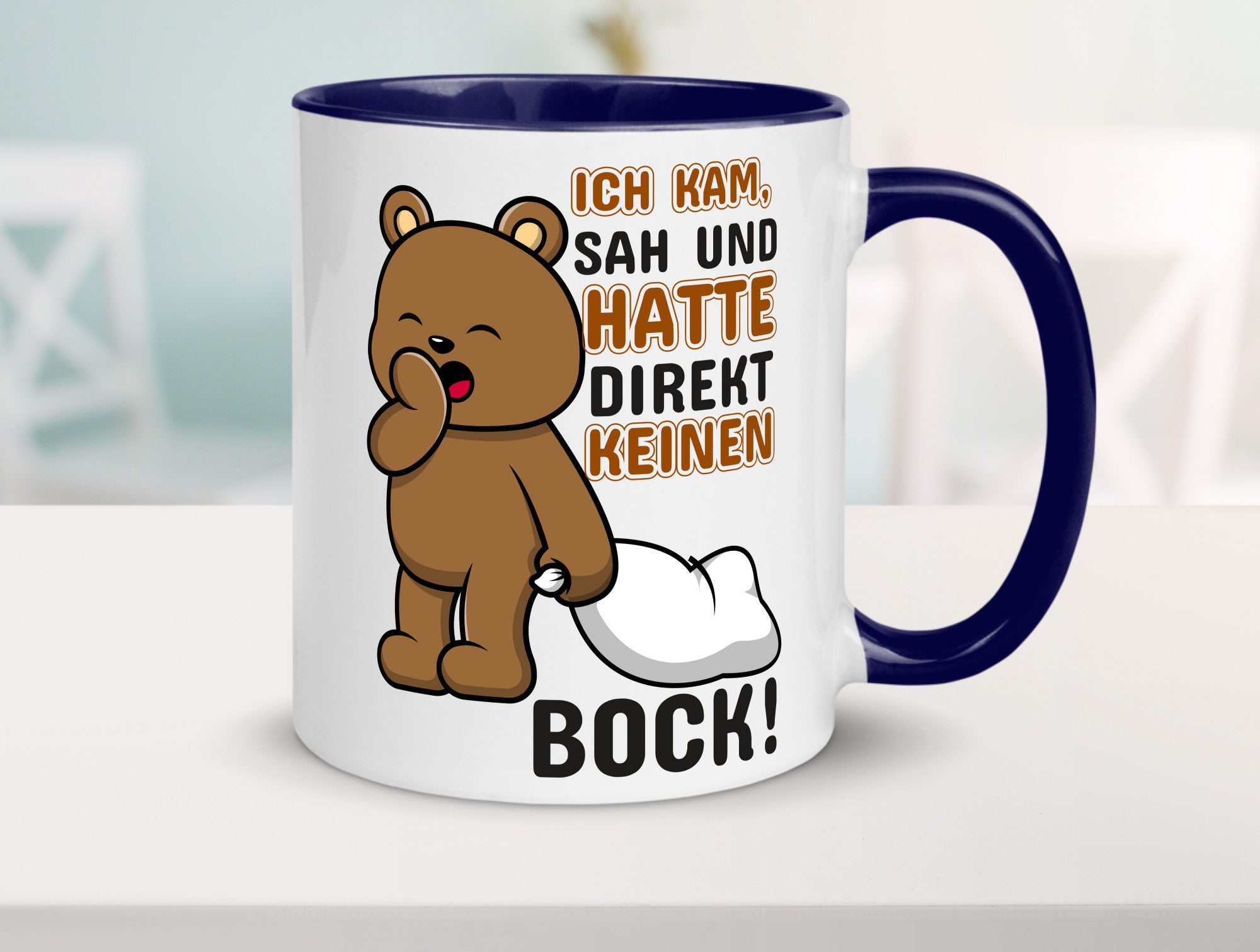 Direkt keinen Bock! | Büro Faultier Morgenmuffel Geschenk Arbeit Kollegen