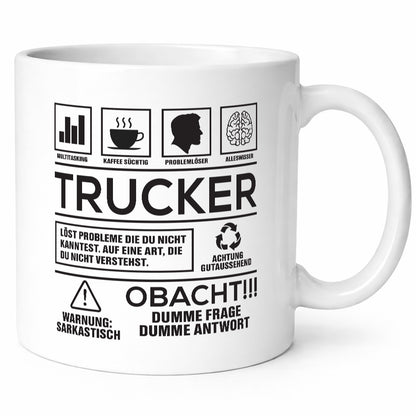 Achtung Probleme Trucker | LKW Fahrer Beruf lustiger Spruch Geschenk Arbeit