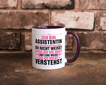 Löse Probleme: Assistentin | Assistenz Hilfskraft lustig Humor Geschenkidee
