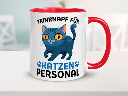 Katzen Personal | Katzenbesitzer Tasse Katze Humor vl2 Tierliebhaber