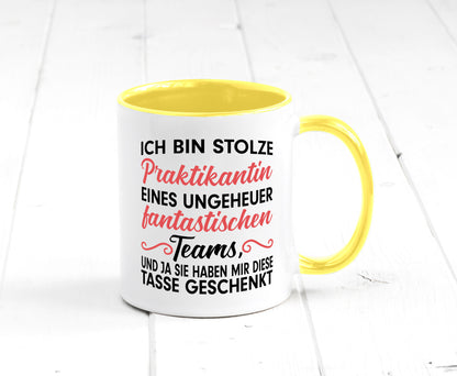 Stolze Praktikantin | Arbeitswelt Tasse Praktikum Geschenk Arbeit Kollegen Büro