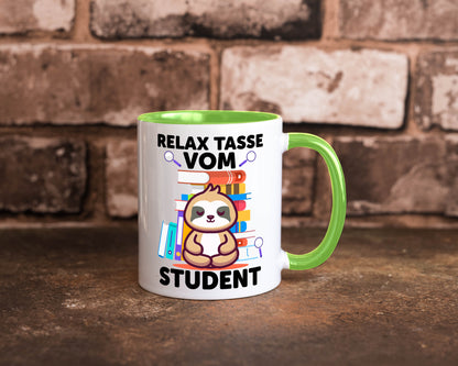Relax Tasse: Student | Universität Uni Studium lustiger Spruch Geschenk Humor