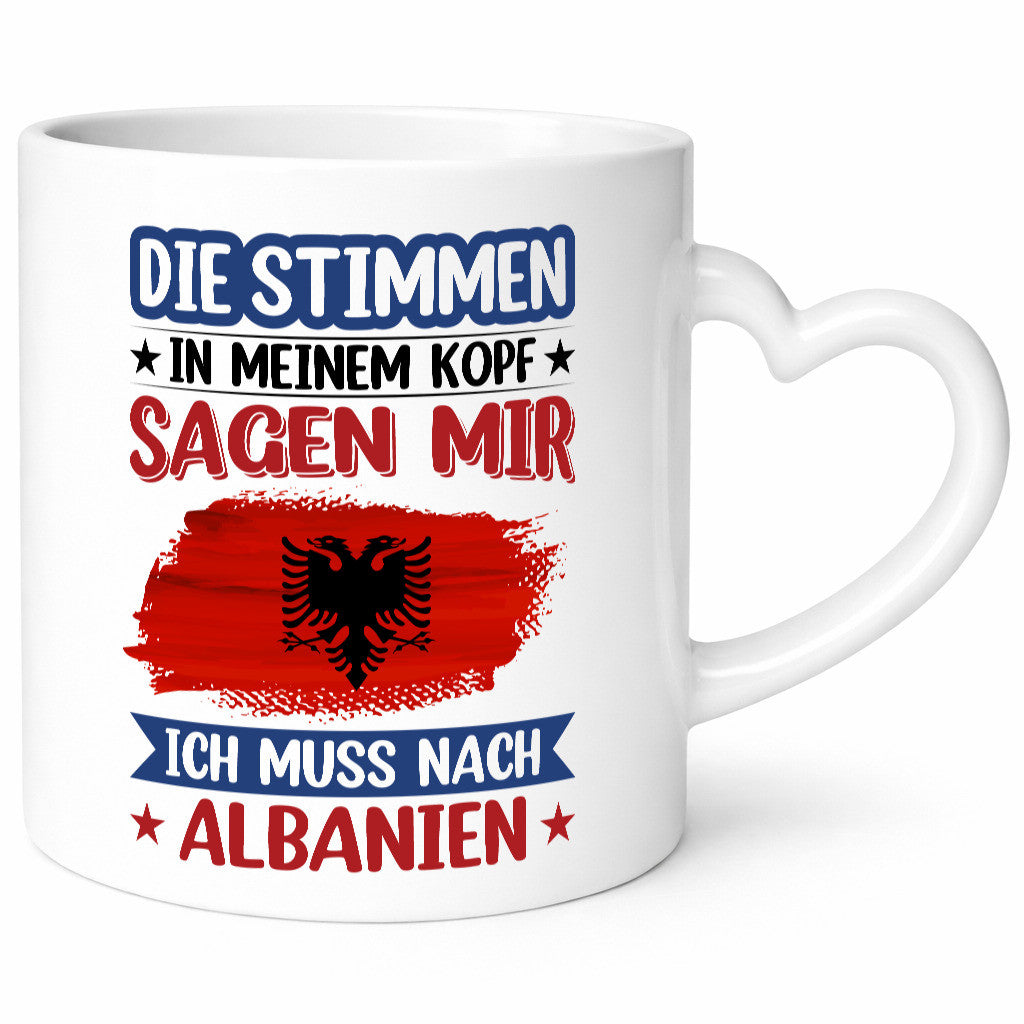 Albanien | Urlaub Stimmen in meinem Kopf Traumland lustig Humor Geschenkidee