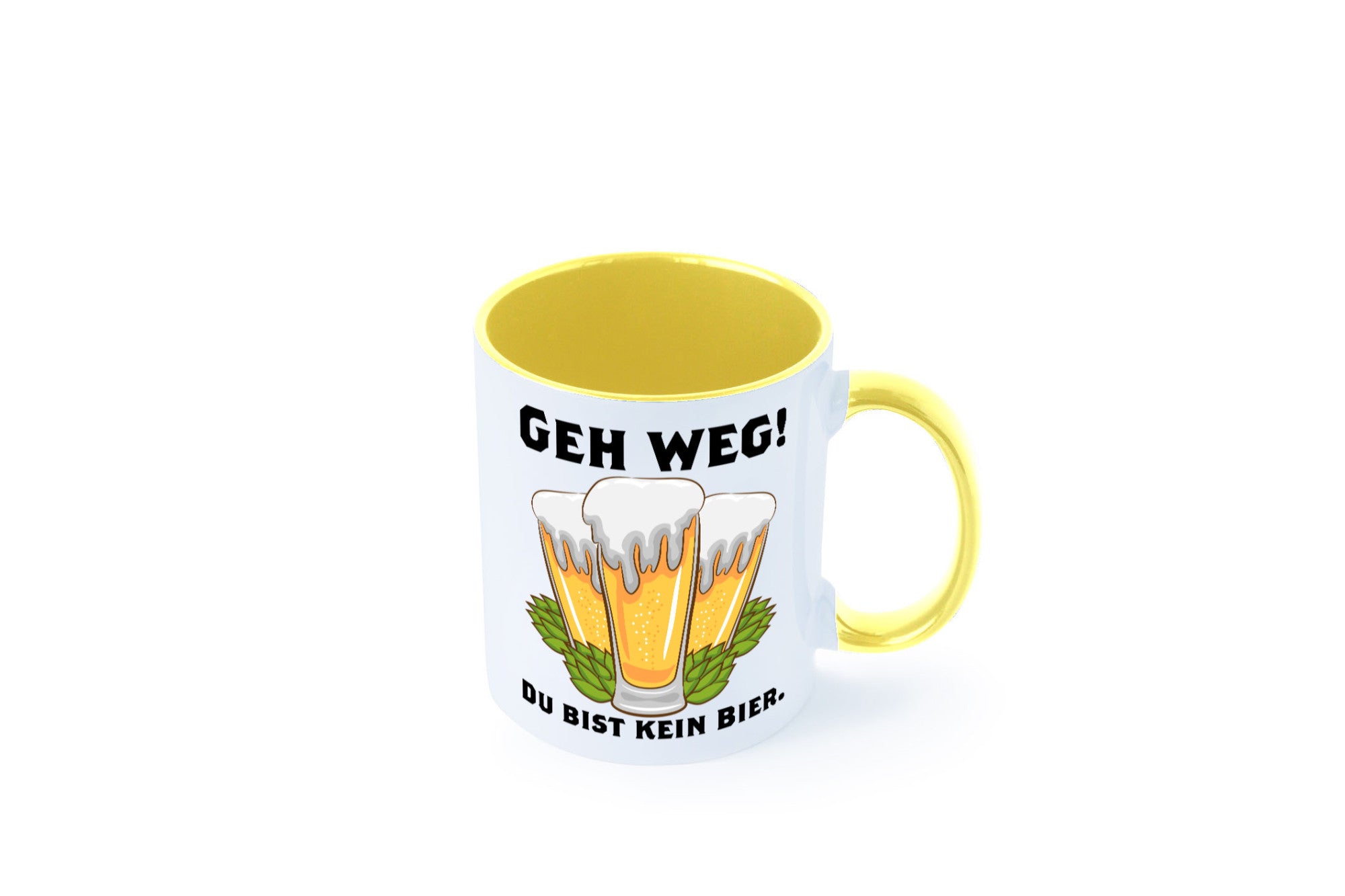 Geh weg du bist kein Bier | bierliebhaber v2 Humor Geschenkidee Tasse