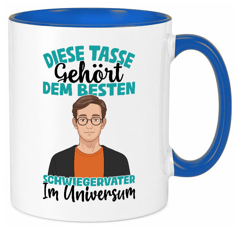 Im Universum: Schwiegervater |Schwiegersohn | Beziehung Geschenkidee Familie Tasse