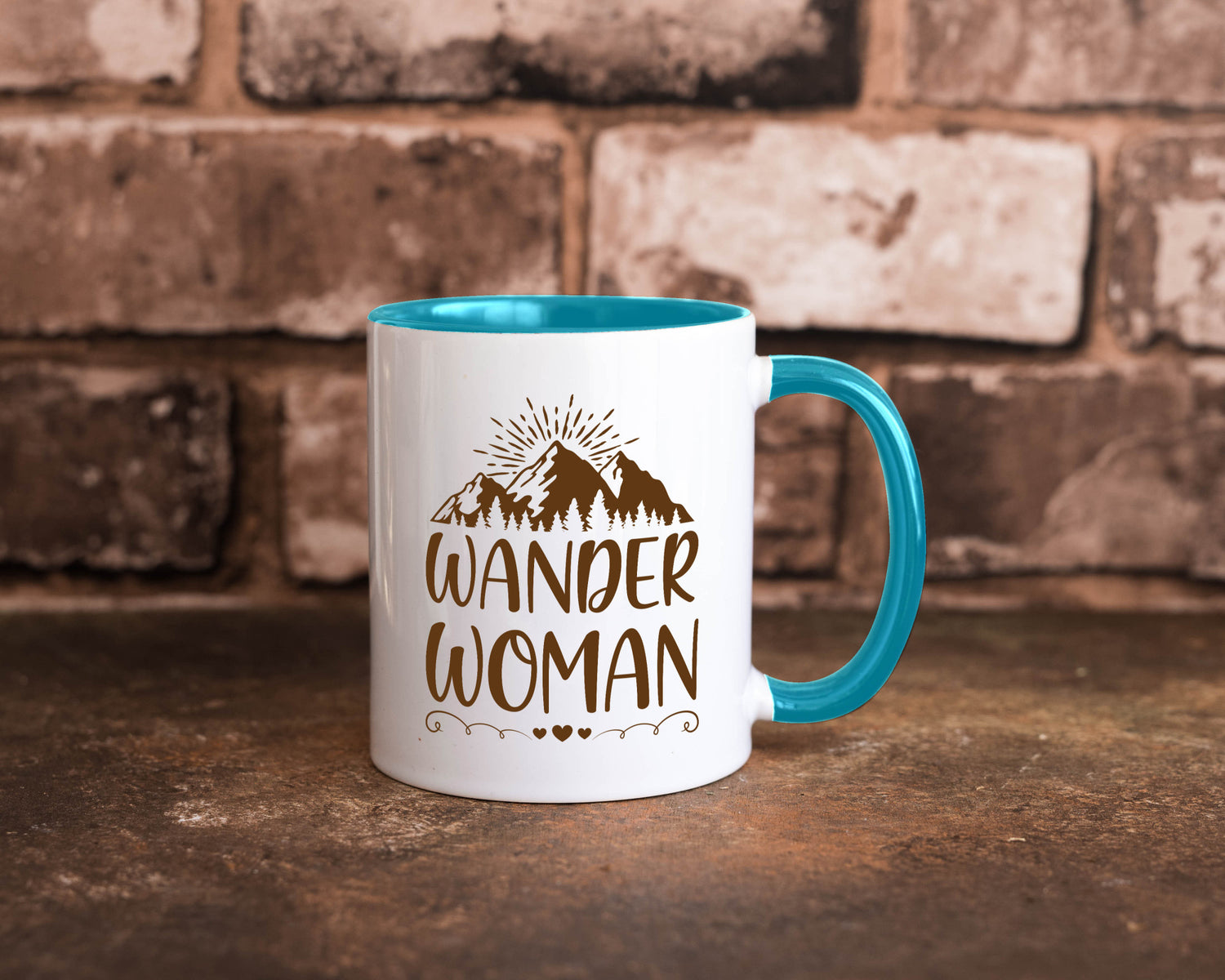 Wander Woman | Berge Herzen Geschenk Familie Geschenkidee lustiger Spruch Tasse