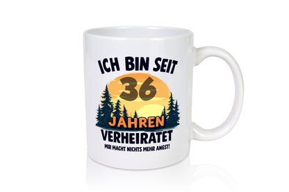 Ich bin Verheiratet | 36. Hochzeitstag Ehepaar v2 Humor Geschenkidee Tasse