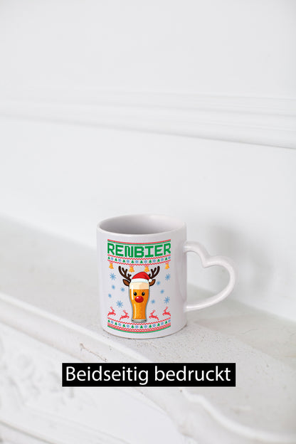 Renbier | Ugly Christmas Weihnachten lustig Humor Geschenkidee Geschenk Tasse