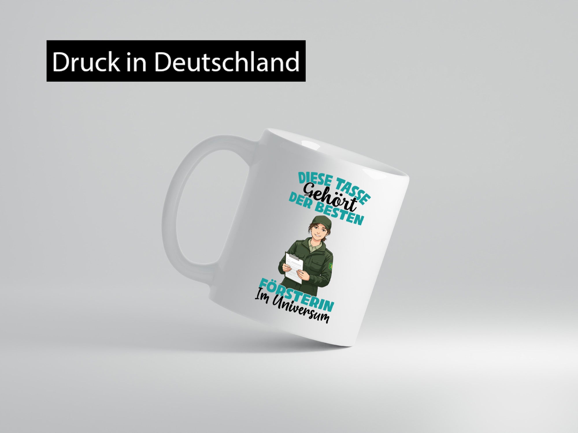 Im Universum: Försterin | Forst Arbeit lustig Kollegen Büro Geschenk Tasse