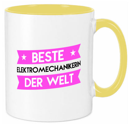 Beste Elektromechanikerin | Mechanikerin Humor Geschenkidee Tasse