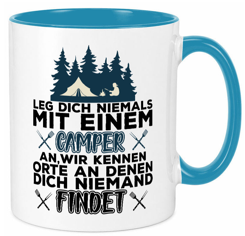 Camper Humor | Spruch Tasse Camping schwarzer Geschenk Geschenkidee lustiger