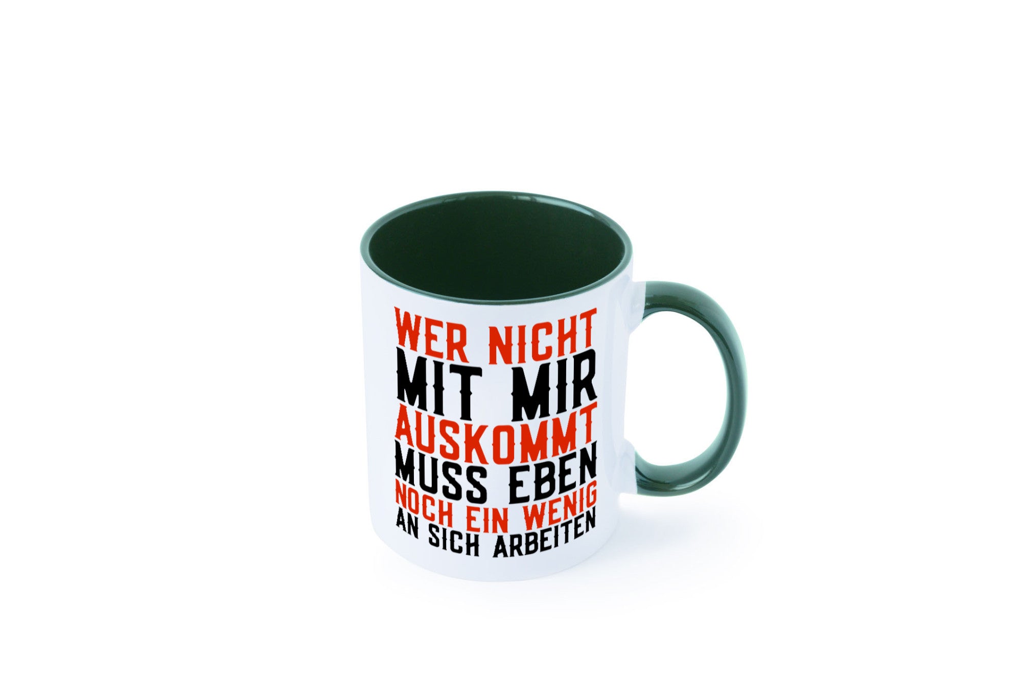Wer nicht mit mir auskommt | Selbstbewusst witziger Spruch Geschenkidee Humor