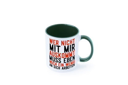 Wer nicht mit mir auskommt | Selbstbewusst witziger Spruch Geschenkidee Humor