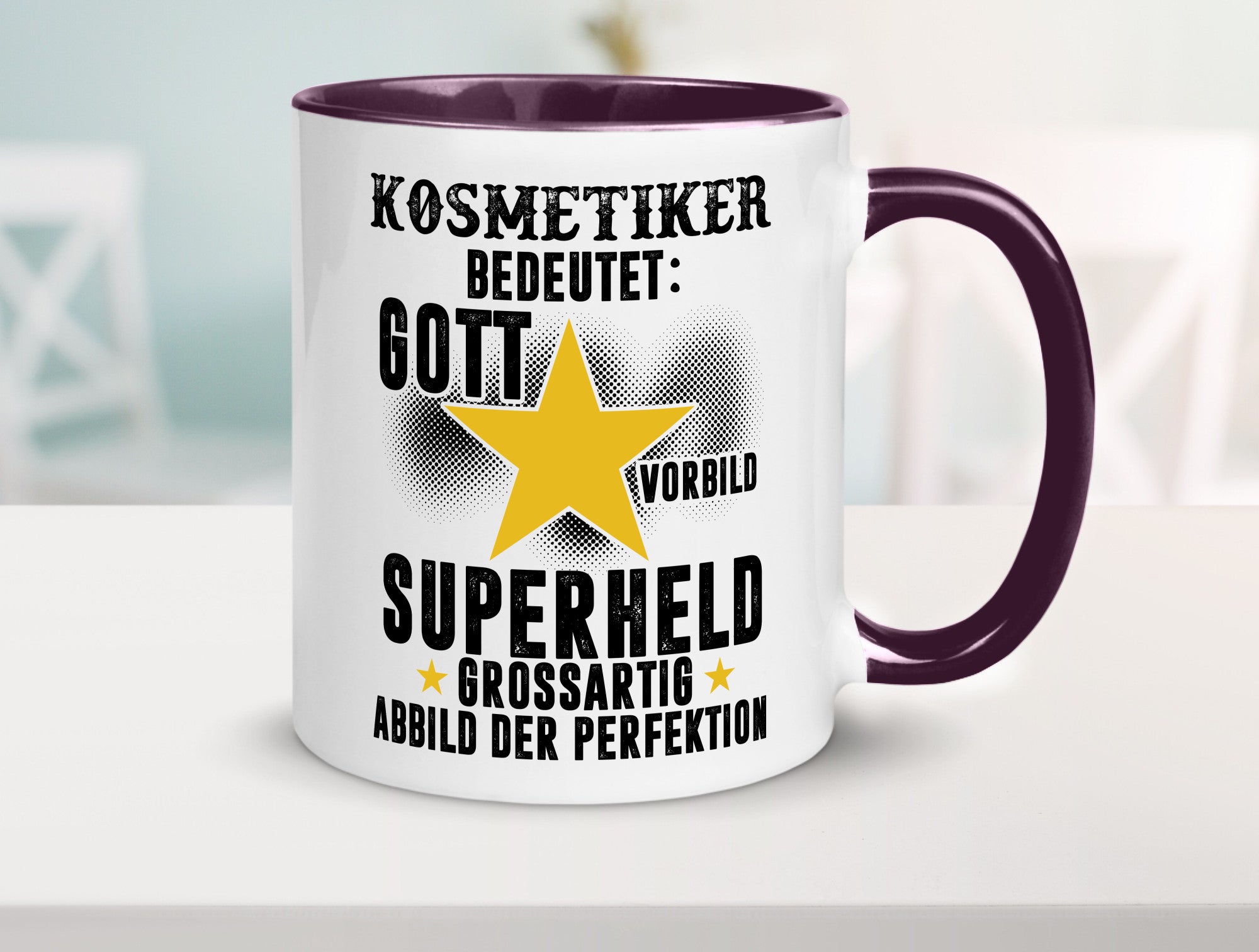 Bedeutung von Kosmetiker | Kosmetik Stylist Visagist Geschenkidee Humor Tasse