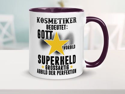 Bedeutung von Kosmetiker | Kosmetik Stylist Visagist Geschenkidee Humor Tasse