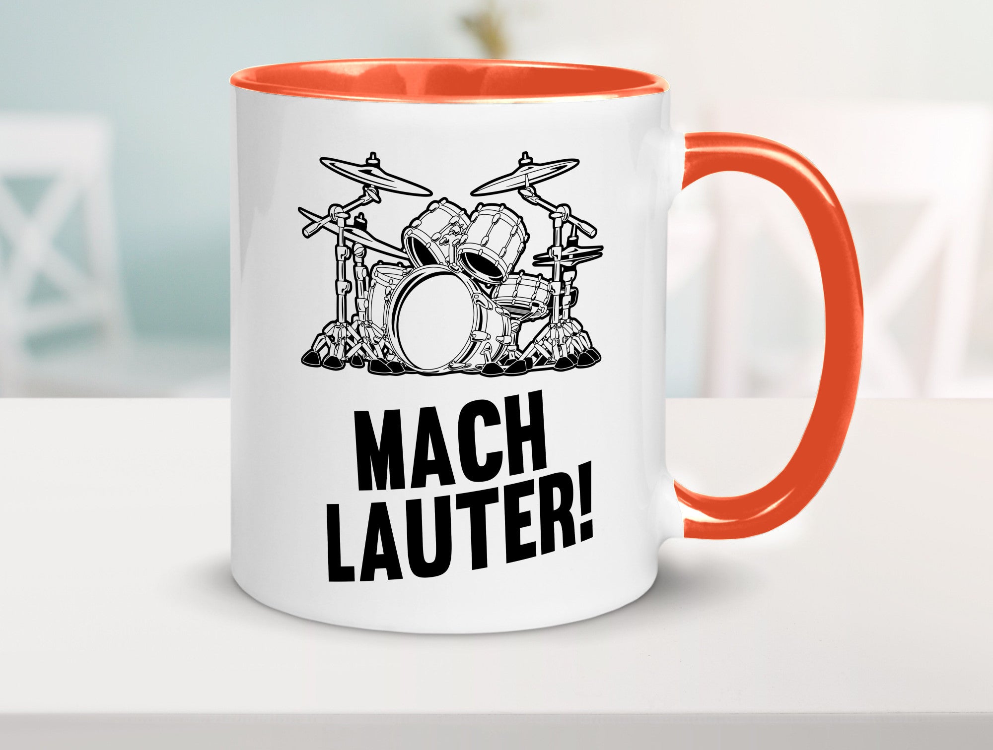 Mach lauter | Schlagzeug Band Musiker Geschenkidee Humor Tasse