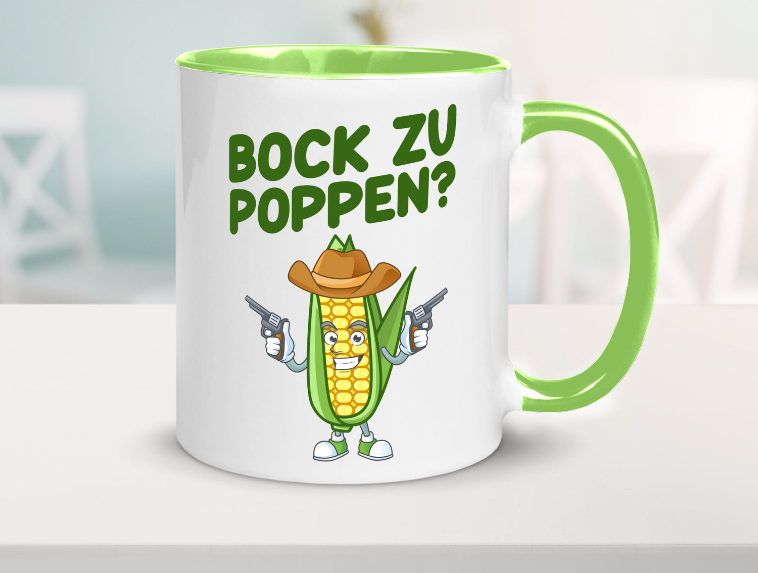 Bock auf Poppen | Mais Lustig Geschenk Humor Geschenkidee lustiger Spruch Tasse