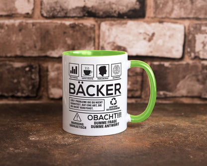 Achtung Probleme Bäcker | Bäckerei Backen Konditor Geschenk Humor Geschenkidee