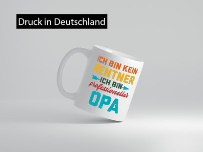 Ich bin Professioneller Opa | Rentner Großvater Geschenkidee Familie Humor Tasse
