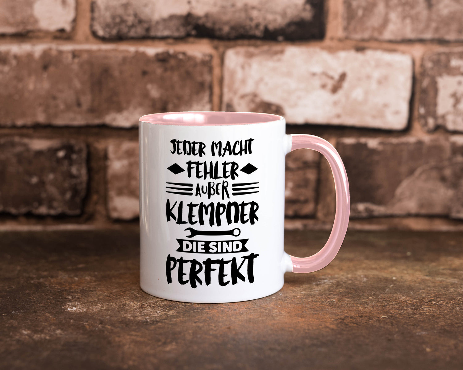 Jeder macht fehler nur Klempner sind Perfekt Humor Geschenkidee Tasse