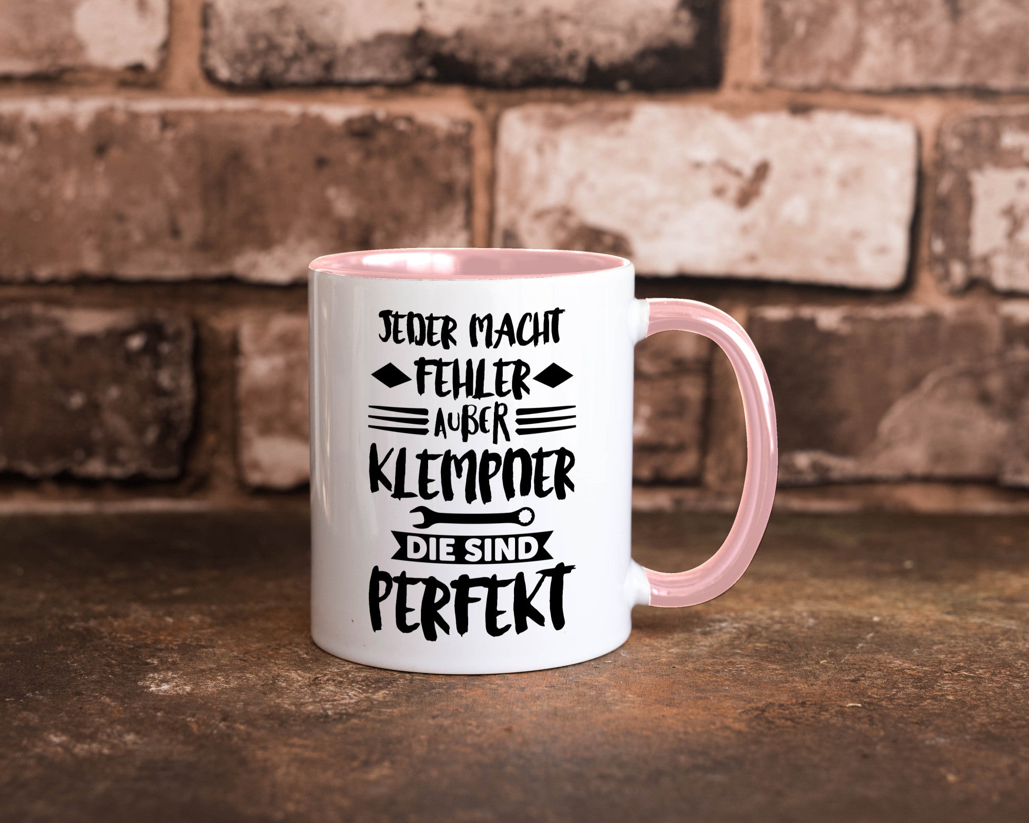 Jeder macht fehler nur Klempner sind Perfekt Humor Geschenkidee Tasse