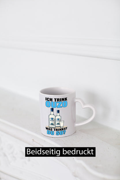 Ich trinke Ouzo was trinkst du so? Schnaps v2 lustig Humor Geschenkidee