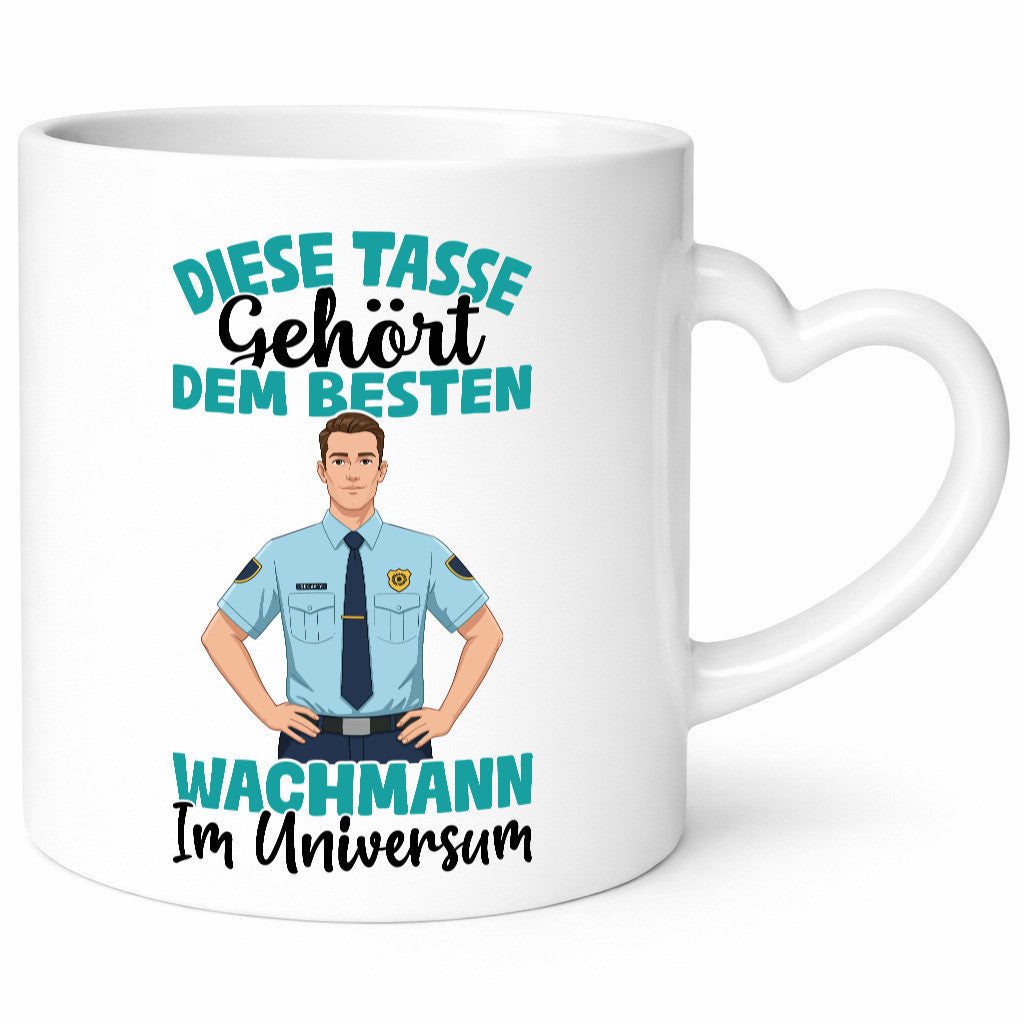 Im Universum: Wachmann | Wachpersonal Nachtwächter Geschenkidee Humor Tasse