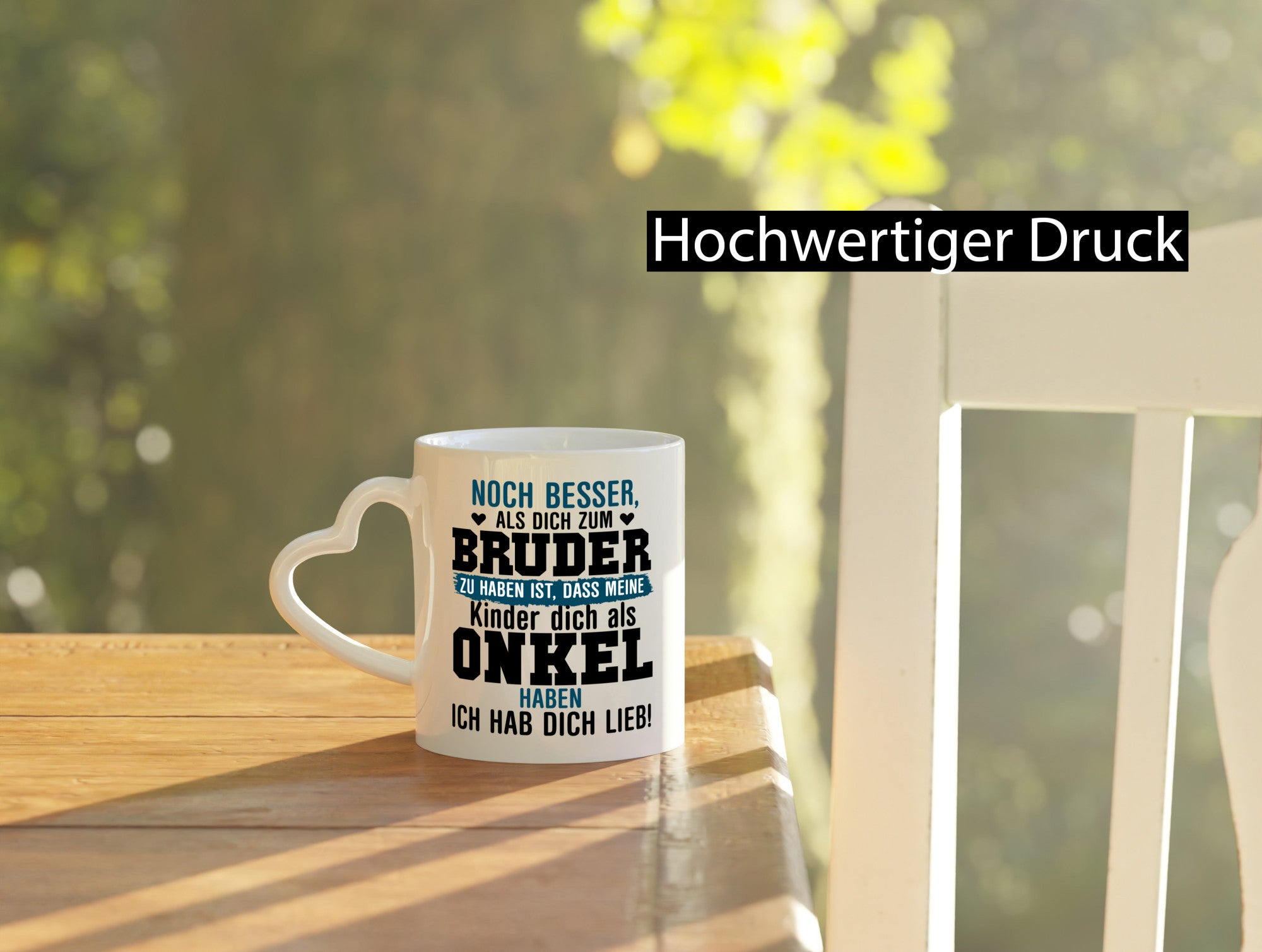 Onkel Tasse | Spruch Bruder Geschwisterliebe Pate Geschenkidee Humor