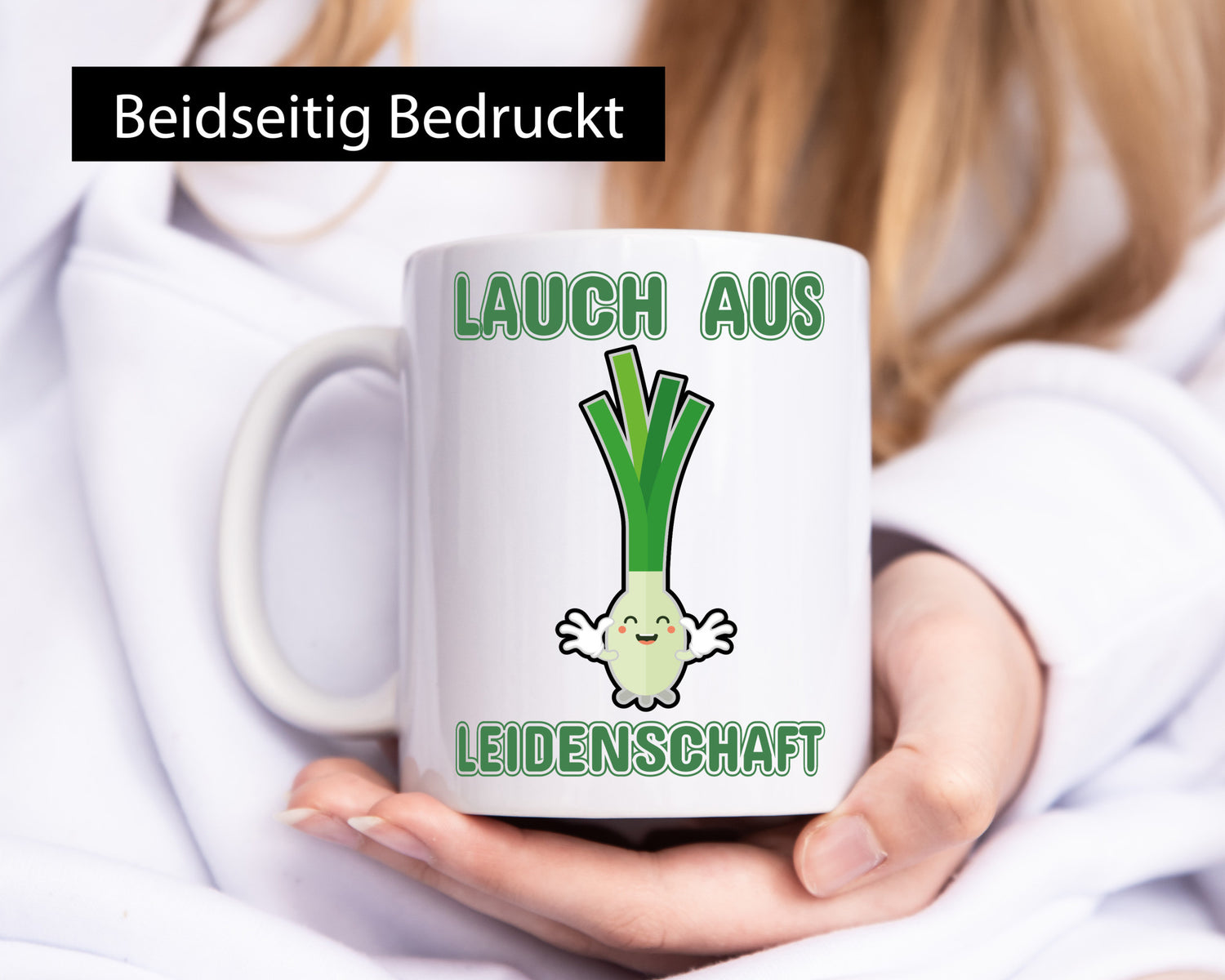 Ich bin ein Lauch lustig Humor Geschenkidee Geschenk Tasse