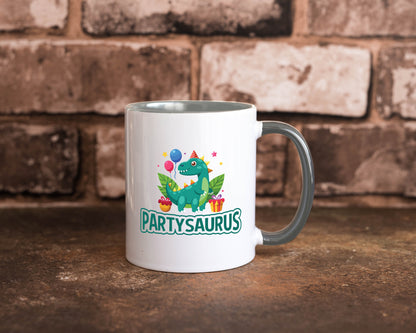 Partysaurus | Geburtstag Dinosaurier Luftballon Geschenkidee Humor Tasse