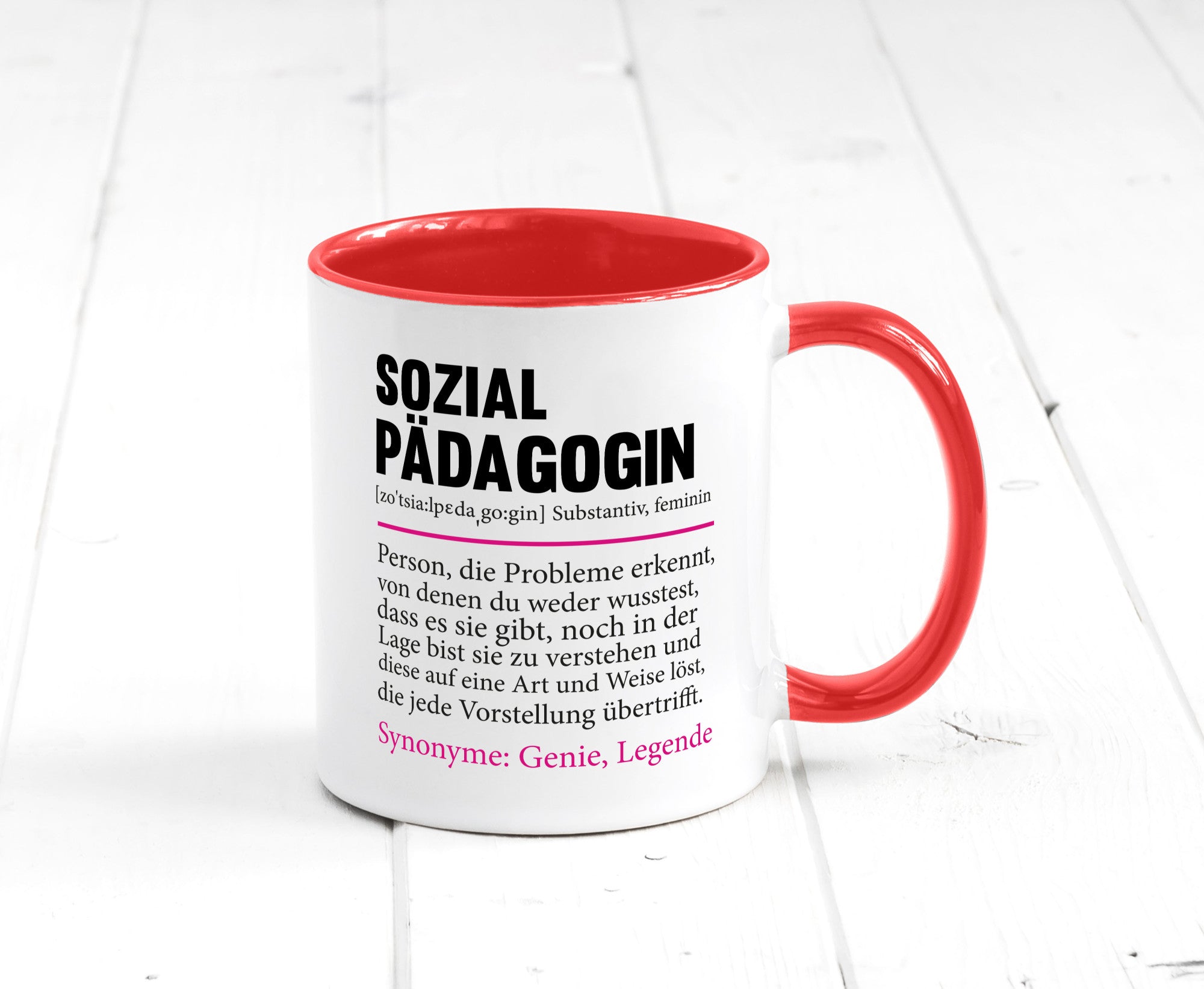 Sozialpädagogin | Spruch lustig Humor Pädagogin v2 Geschenkidee Geschenk Tasse