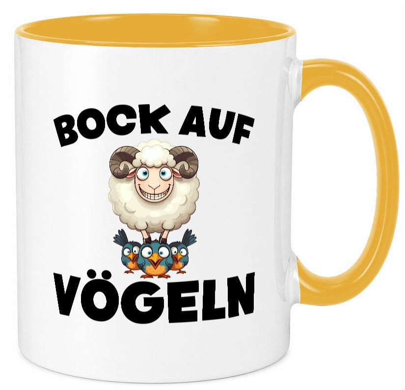 Bock auf Vögeln | Vögel Lustig v2 Humor Geschenkidee Geschenk Tasse