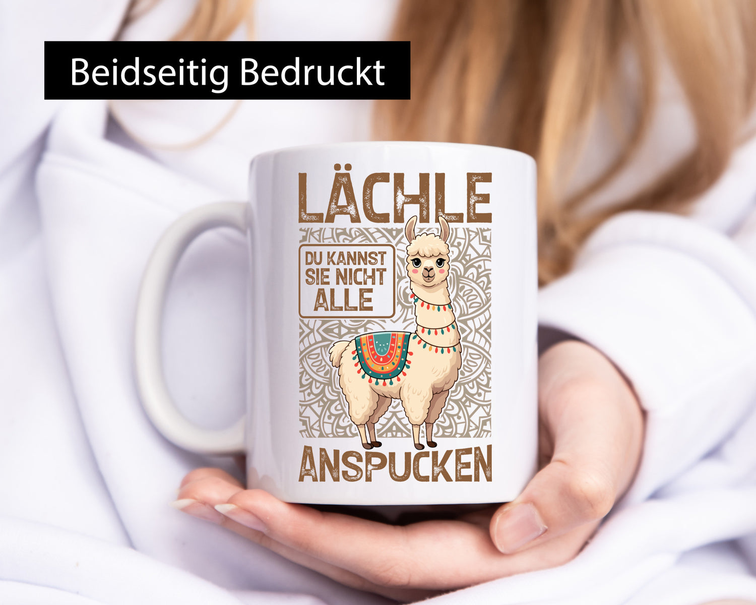 Du kannst sie nicht alle ansprucken | Lama lpaka Humor Geschenkidee Tasse