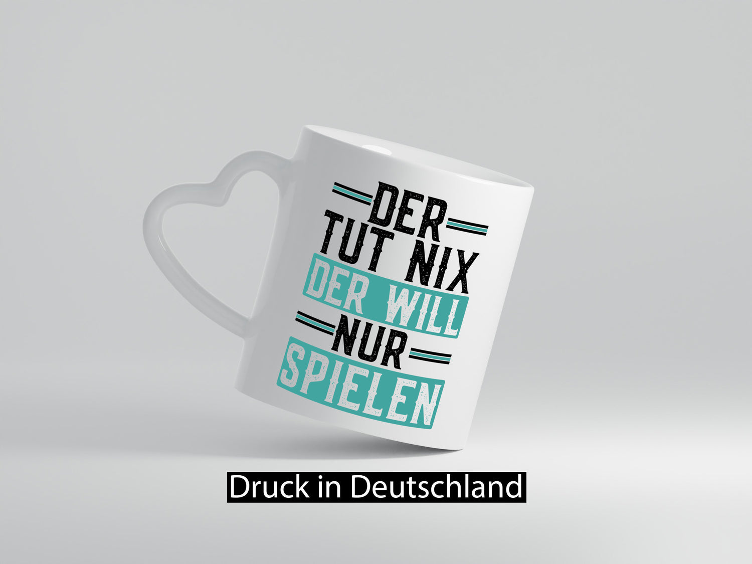 Der tut nix will nur Spielen lustig Humor Geschenkidee Geschenk Tasse