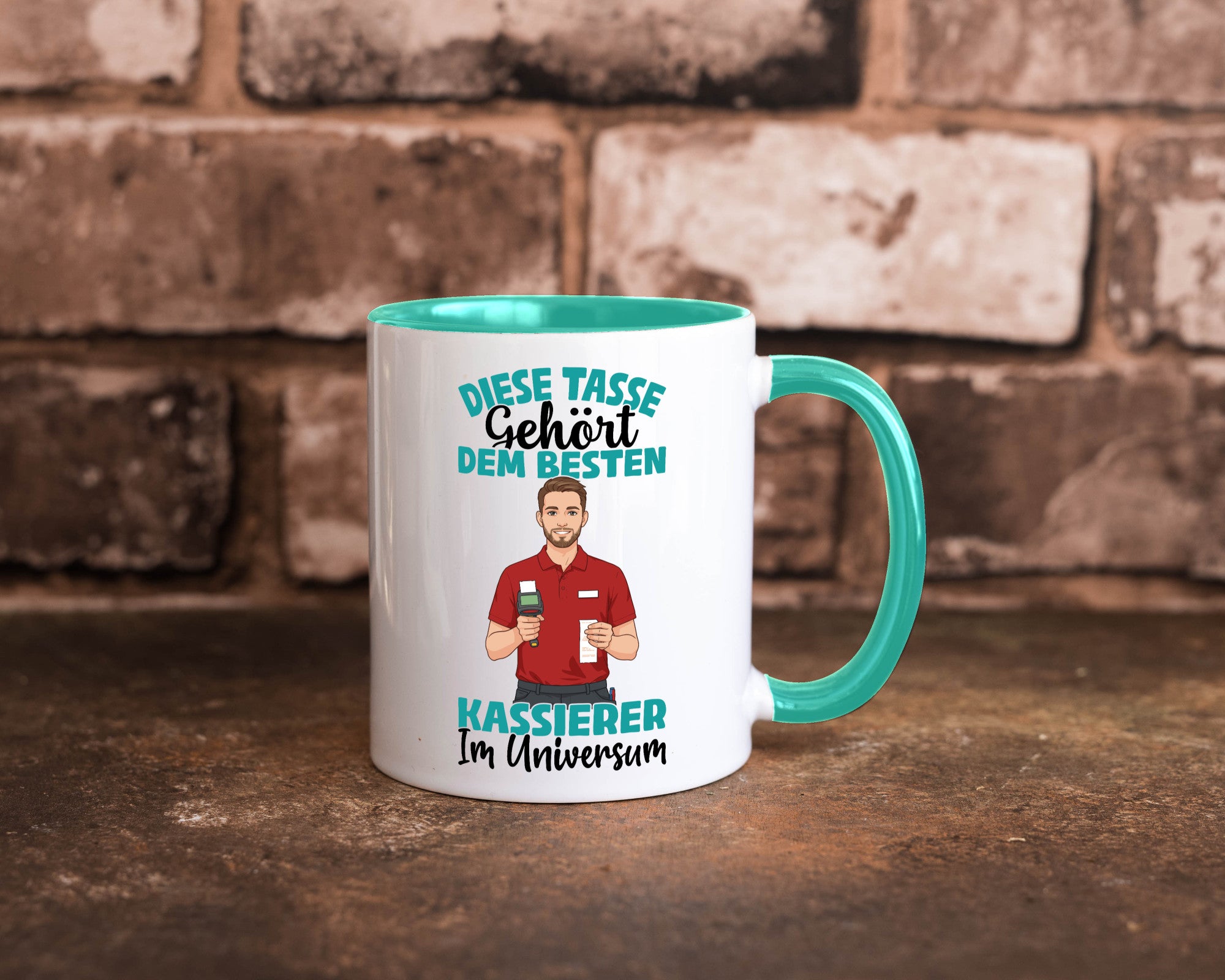 Im Universum: Kassierer Geschenk Humor Geschenkidee lustiger Spruch Tasse