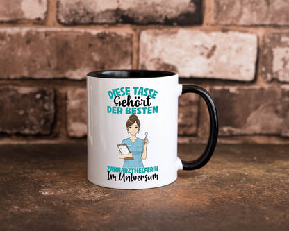 Im Universum: Zahnarzthelferin | Zahnmedizin Humor Geschenkidee Tasse