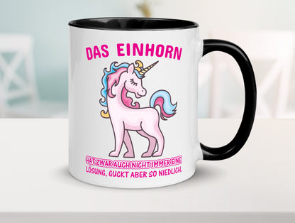 Niedliches Einhorn | lustige Tasse Frauen Mädchen lustiger Spruch Geschenk