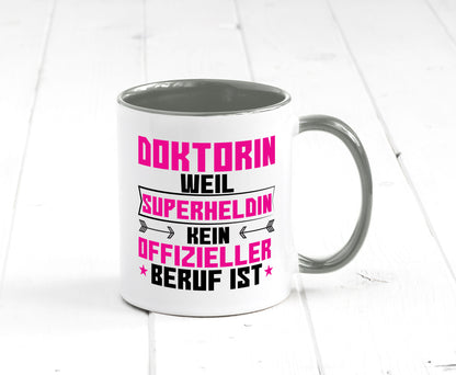 Superheldin Doktorin | Doktorand Doktortitel Geschenkidee Humor Tasse