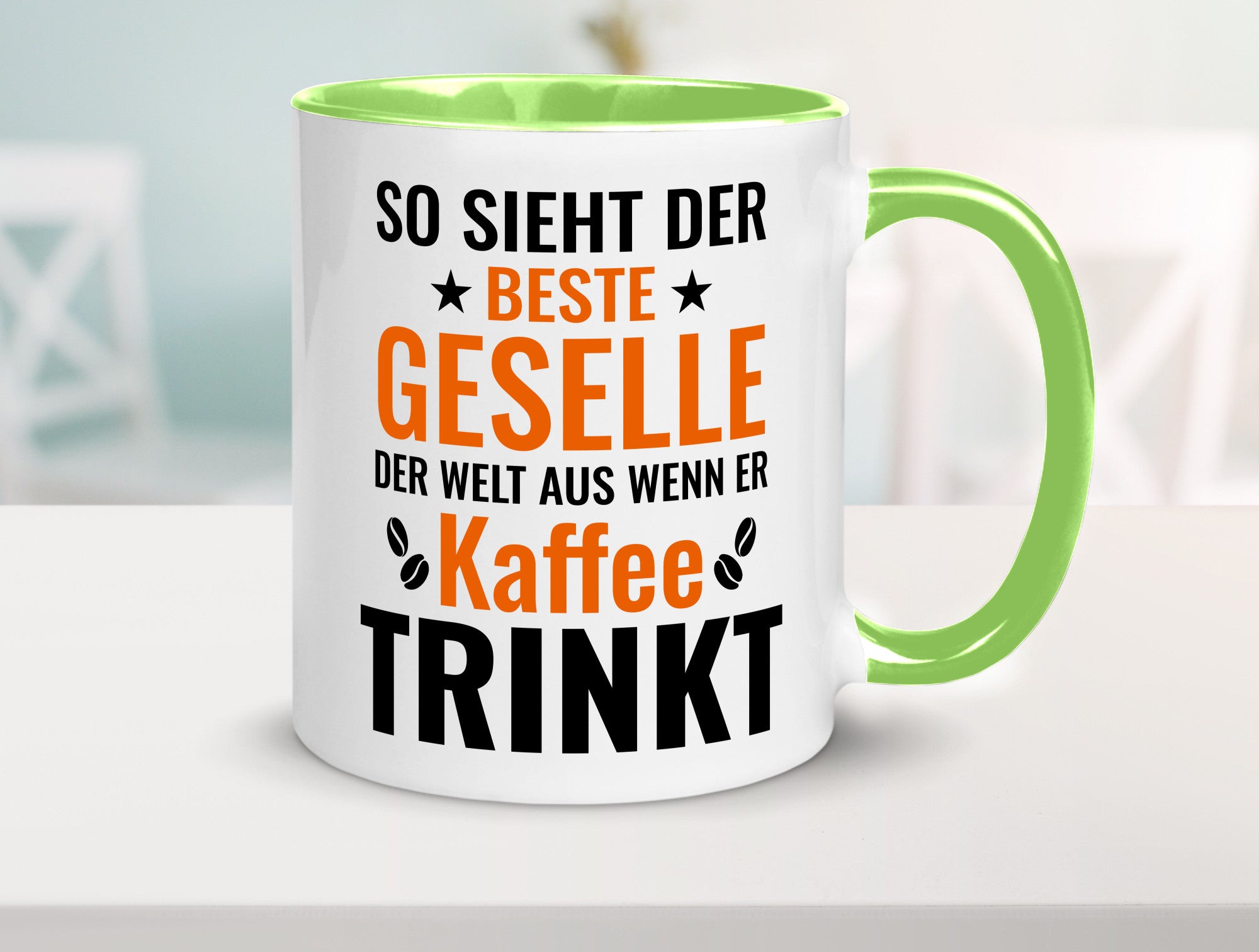 Kaffee trinkt: Geselle | Handwerker lustig Humor Geschenkidee Geschenk Tasse